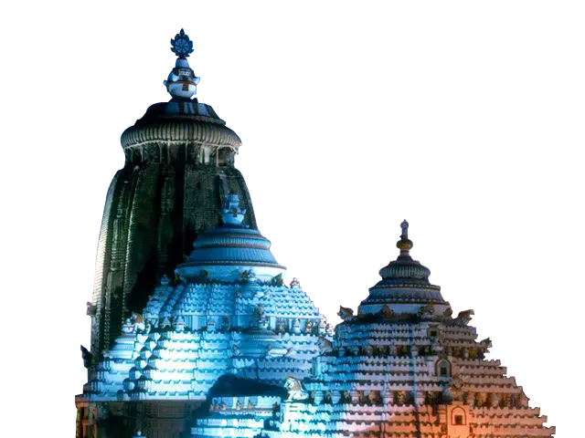 Historic Temple at Night