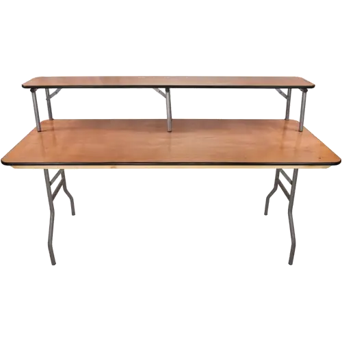 Wooden Double-Layer Folding Table