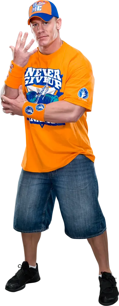 Wrestler in Orange Shirt