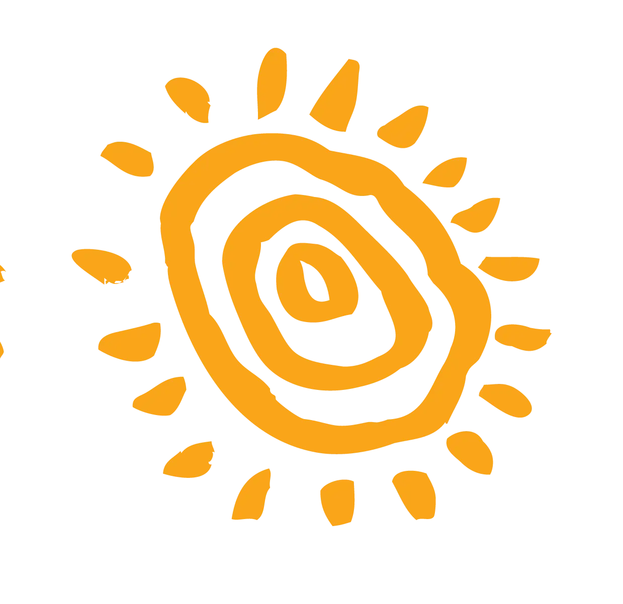 Simple Hand-Drawn Sun Illustration