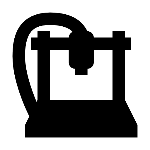 Silhouette of a Modern 3D Printer