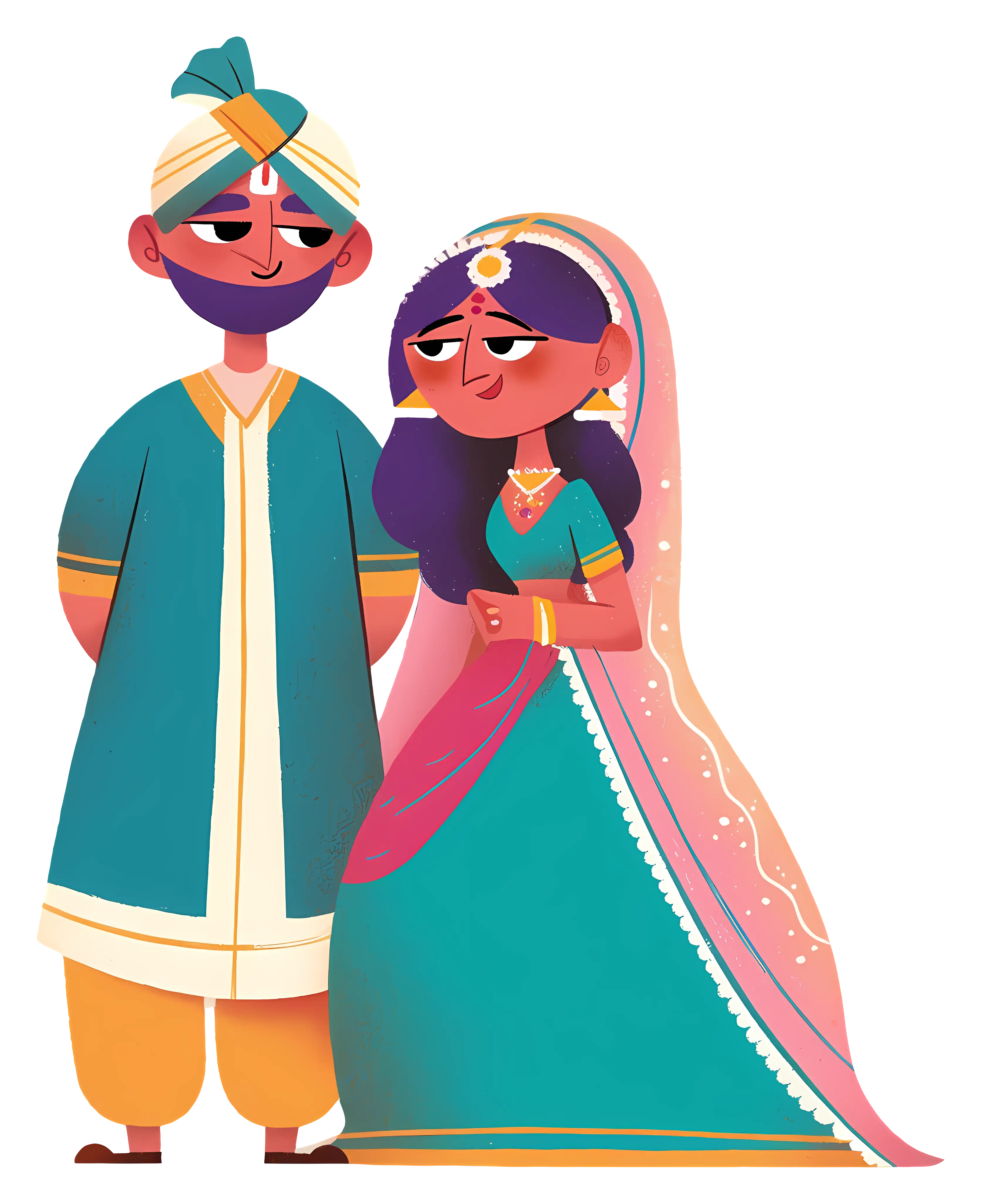 Wedding Couple Illustration