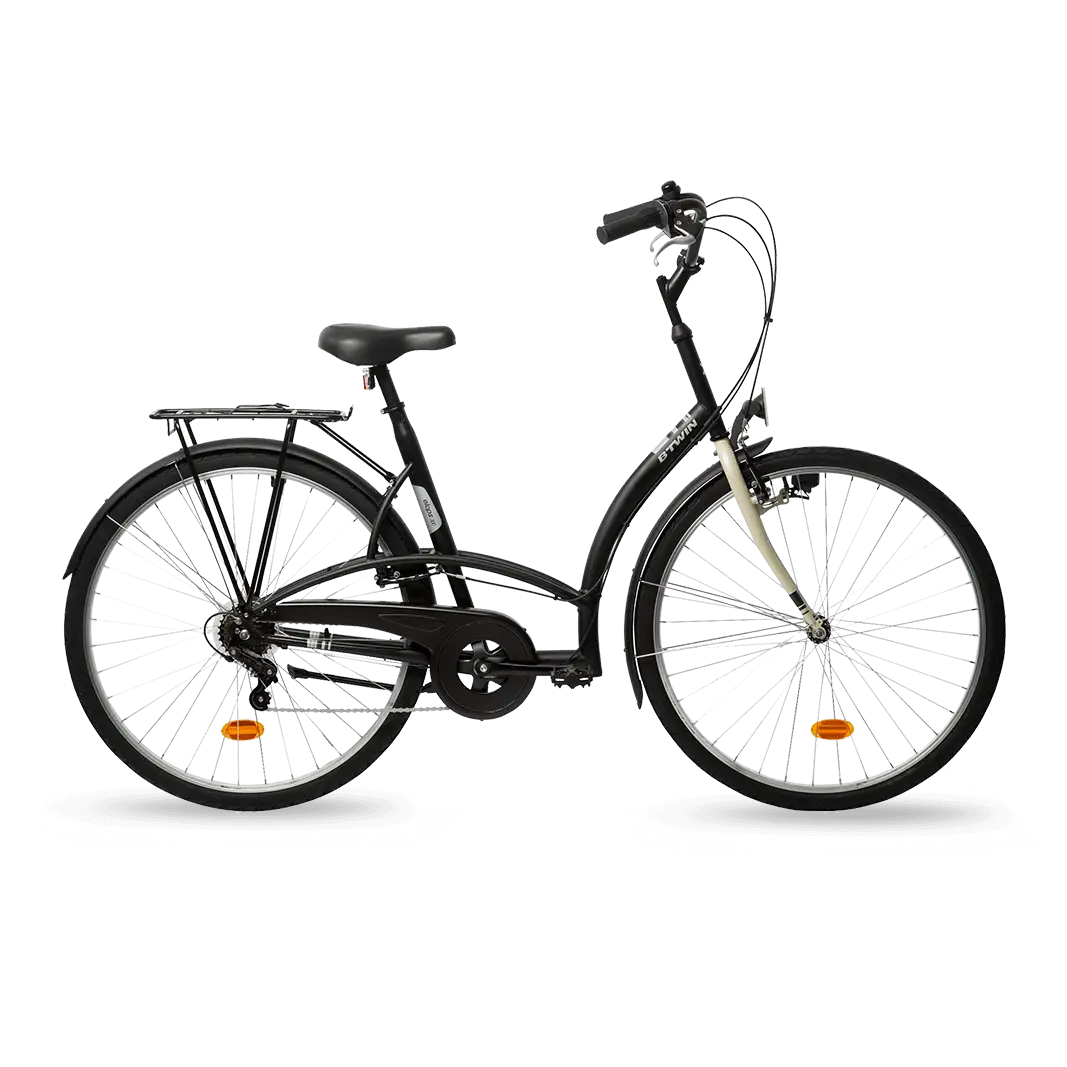Elegant Black City Bicycle for Urban Commuting