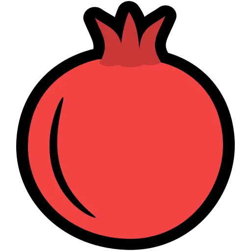 Red Pomegranate Doodle