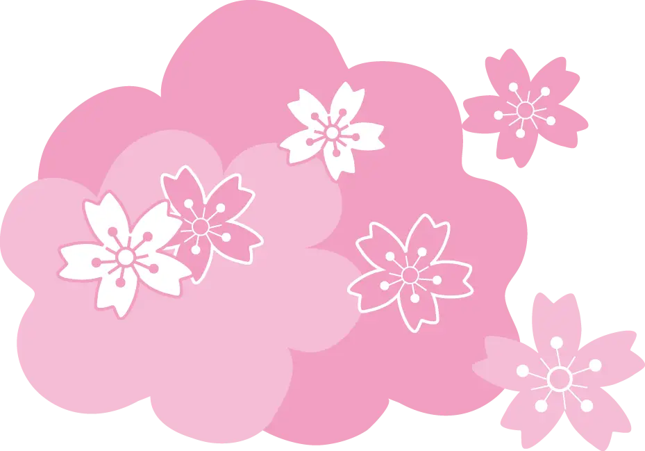 Pink Cherry Blossom Flower Artwork