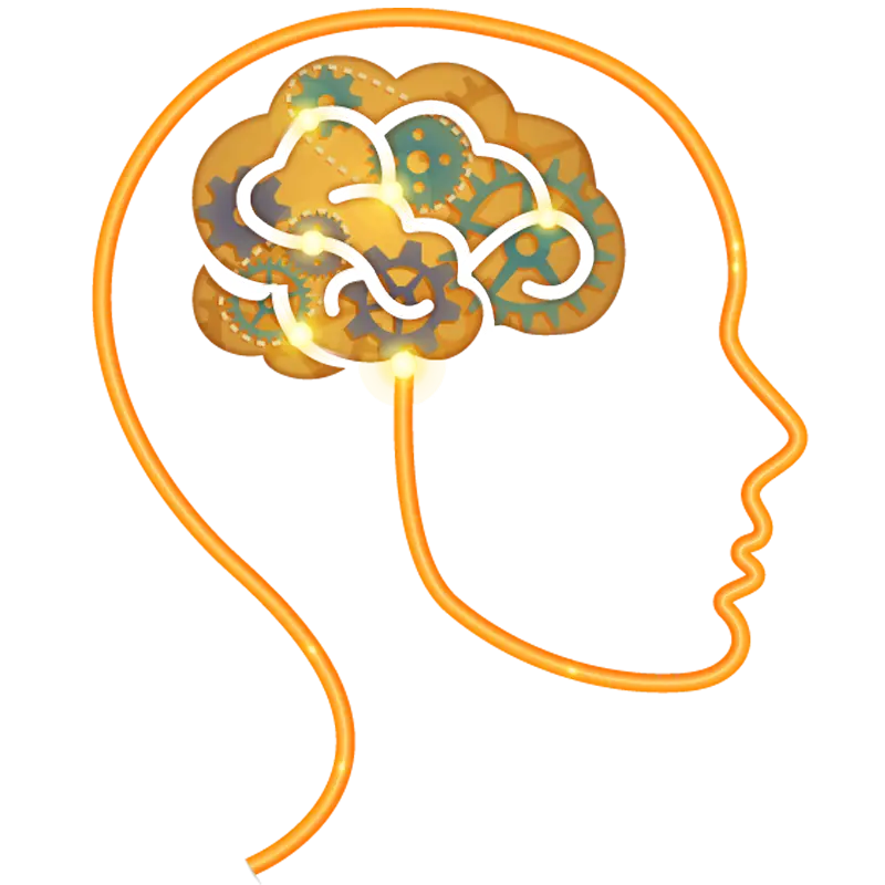 Brain Cartoon Illustration for Education Concept