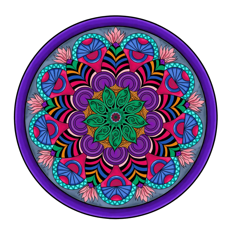 Colorful Mandala Design Art