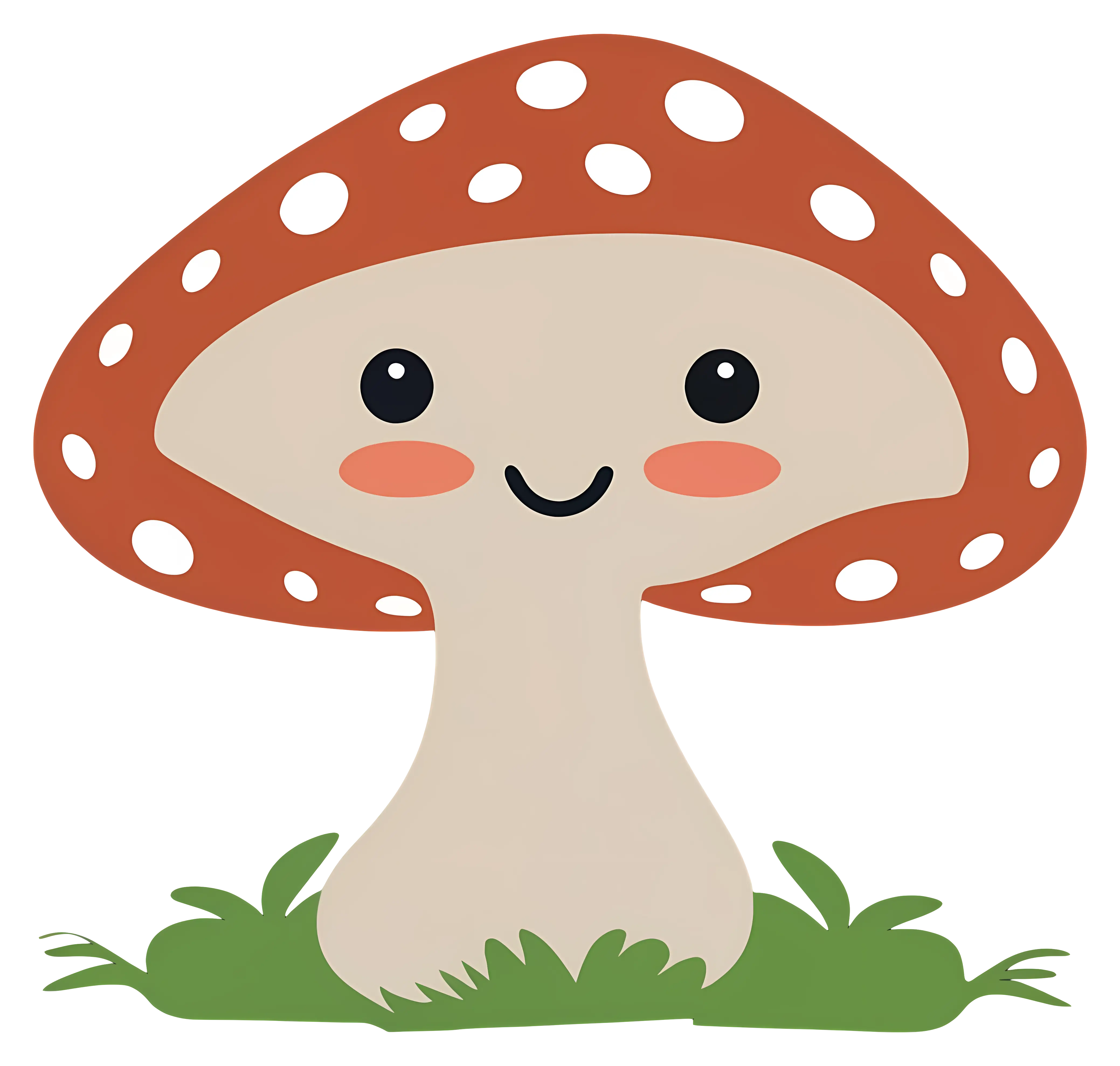 Cute Cartoon Mushroom Design