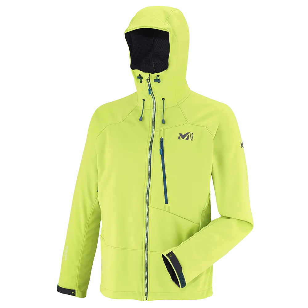 Neon Green Hooded Jacket for Outdoor Adventures