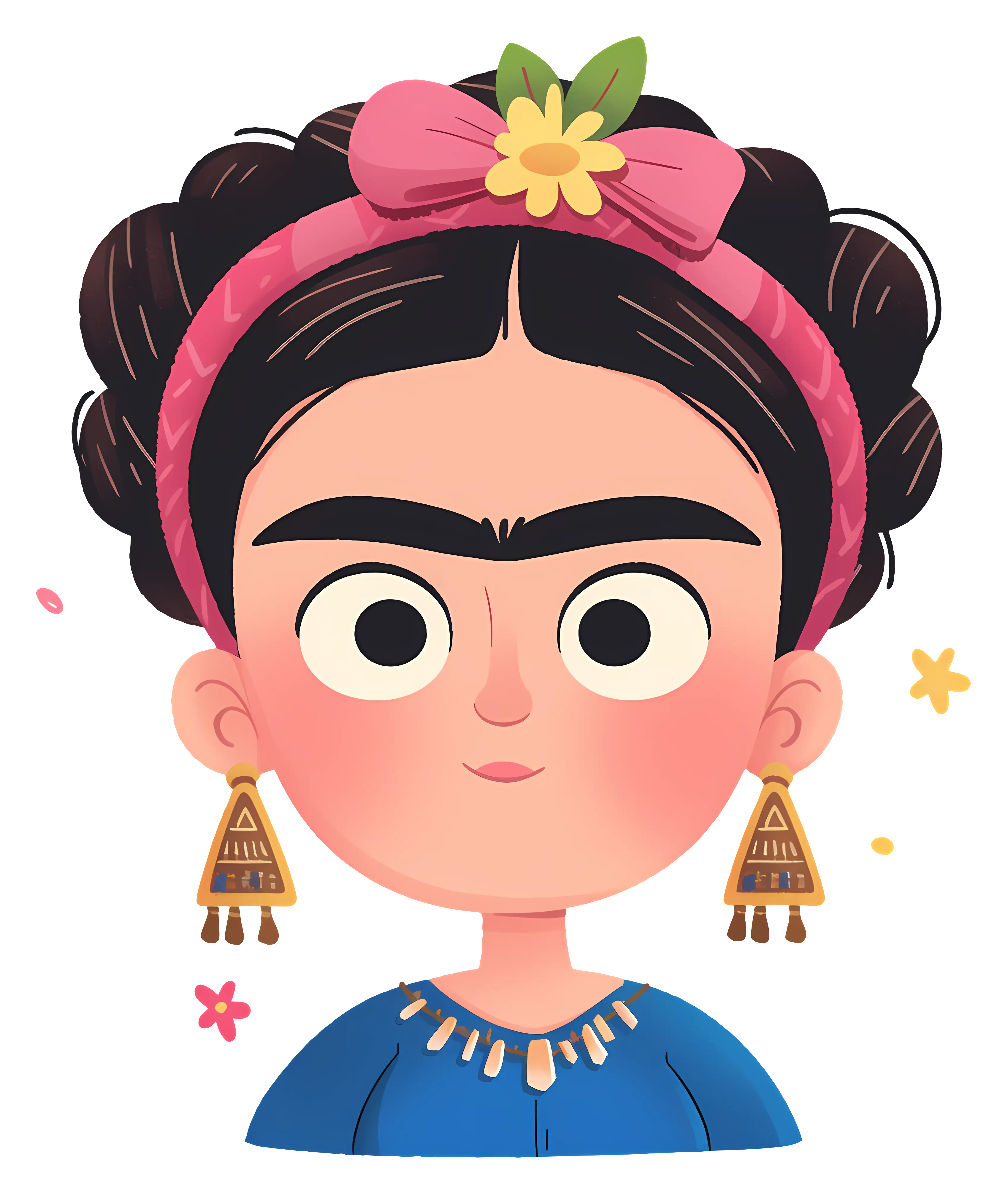 Frida Kahlo Cartoon Portrait