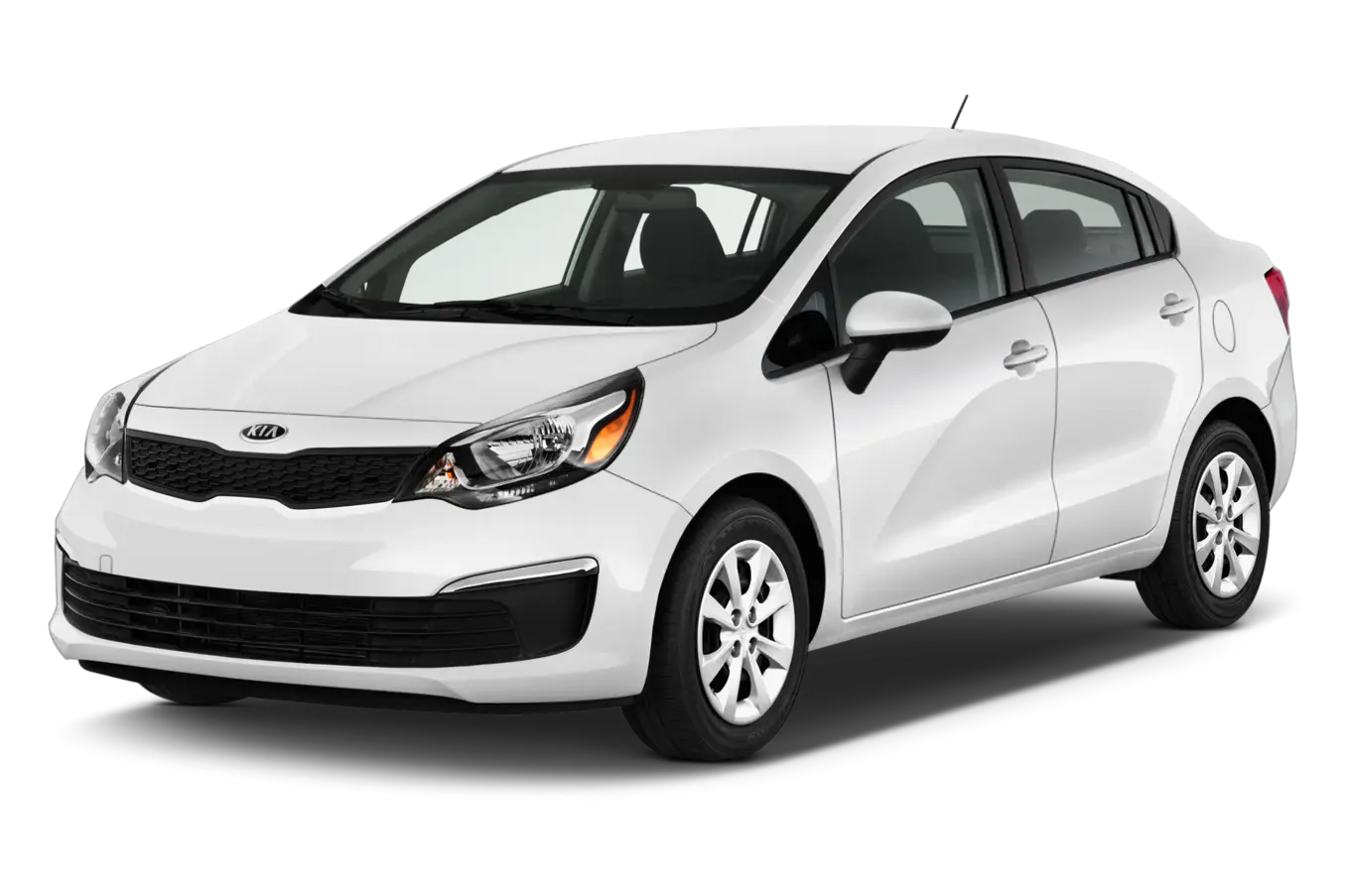 White Compact Sedan Car