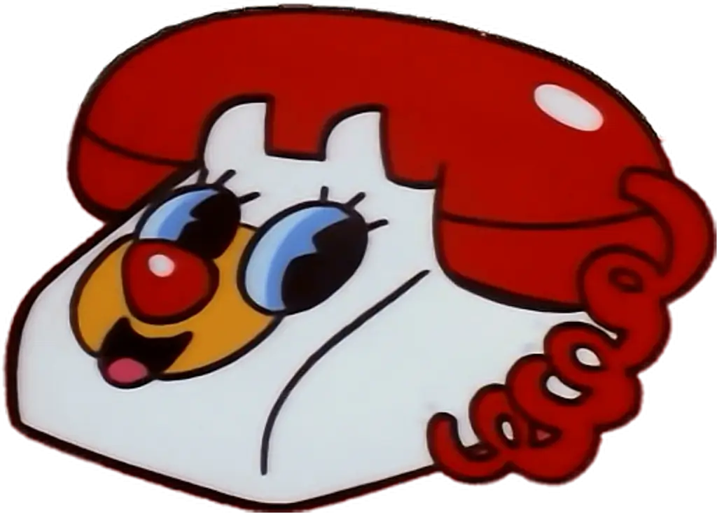 Cartoon Phone with Red Face