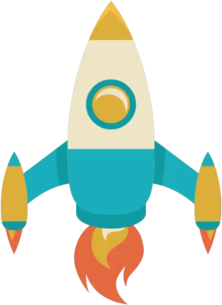 Cartoon Style Rocket Illustration