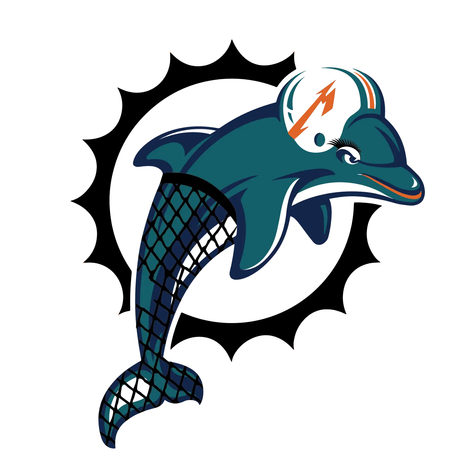 Dolphin Sports Team Logo