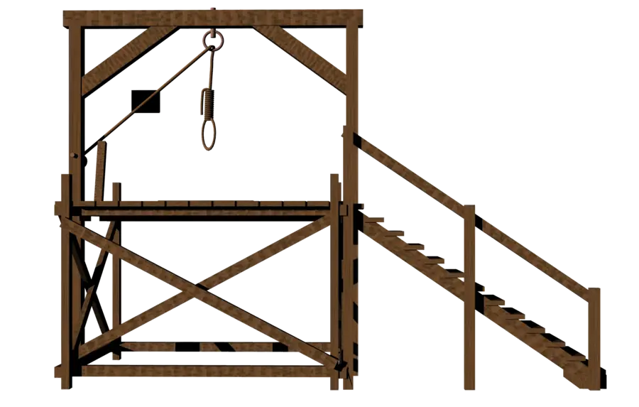 Wooden Gallows Structure