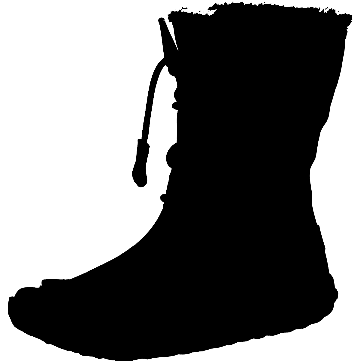 Silhouette of a Winter Boot