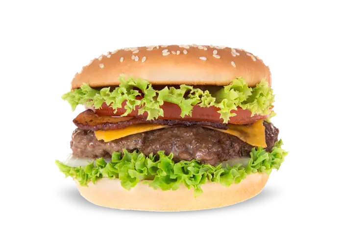 Delicious Cheeseburger with Bacon and Lettuce