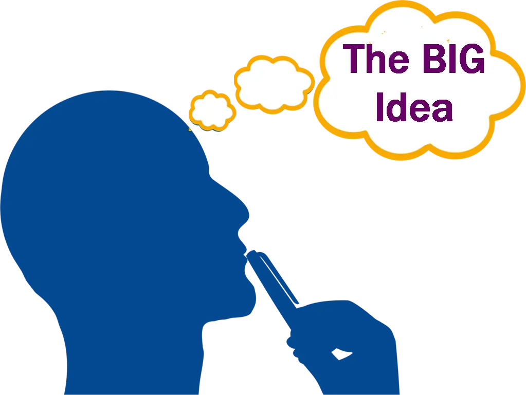 Big Idea Concept with Thinking Silhouette