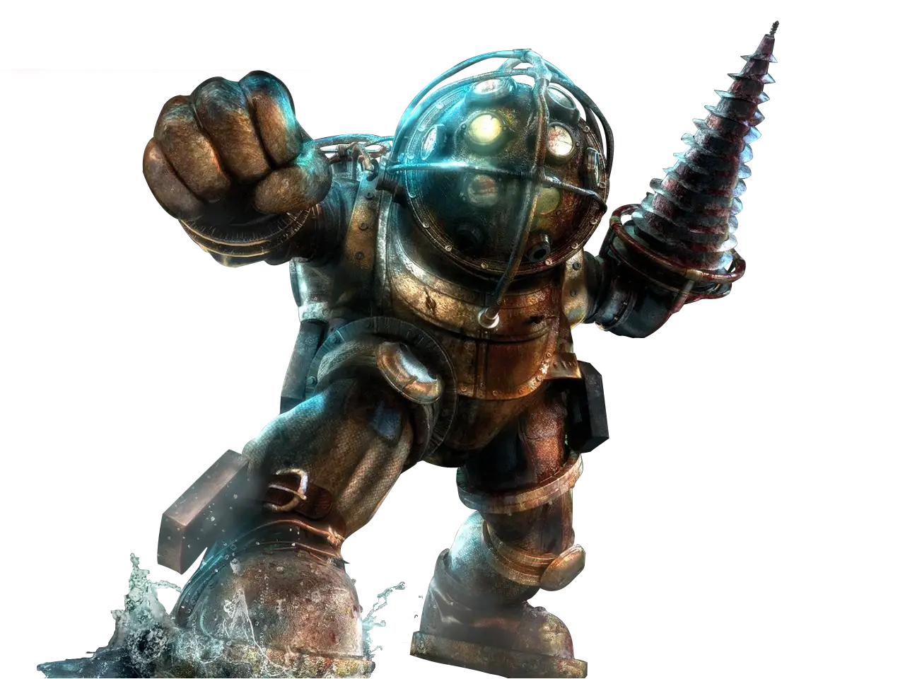 Diver Suit Character with Drill