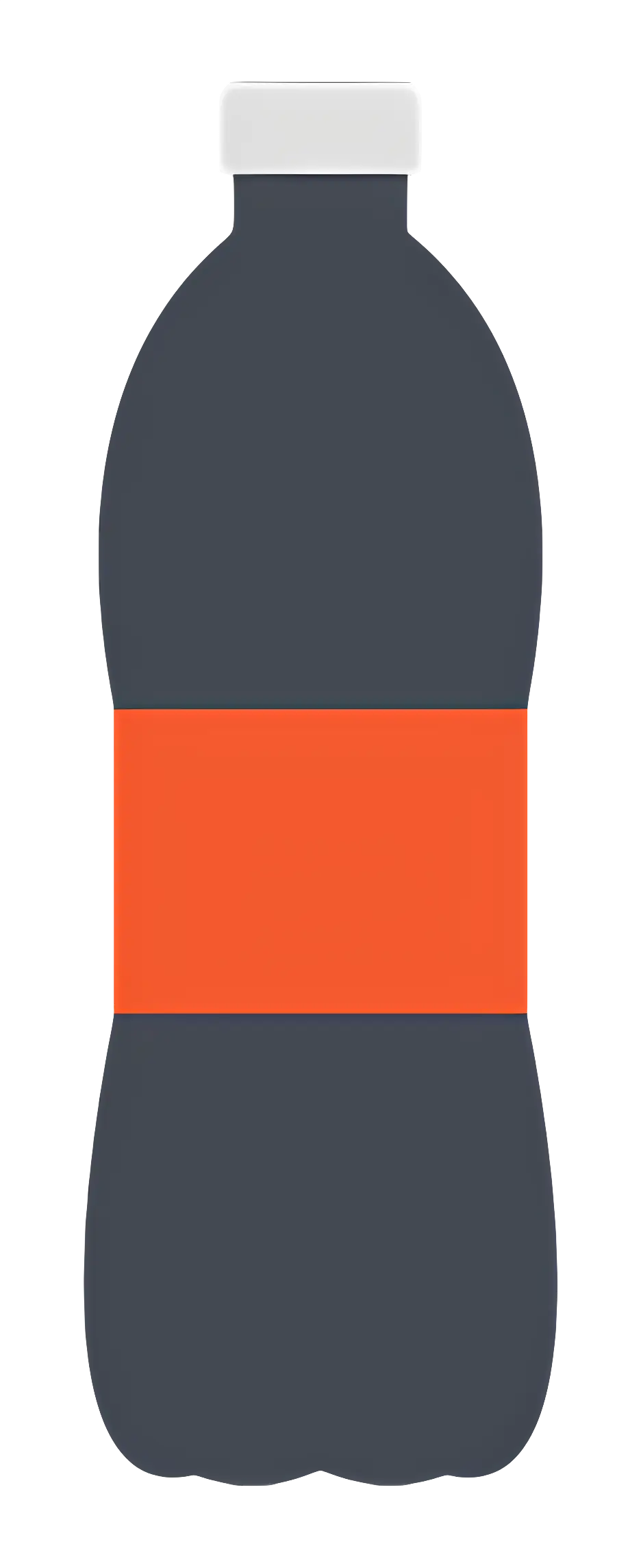 Flat Cola Bottle Illustration