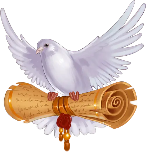 Dove Carrying a Scroll