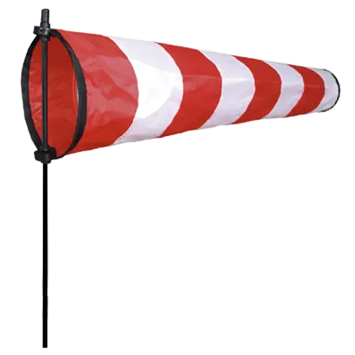 Red and White Windsock