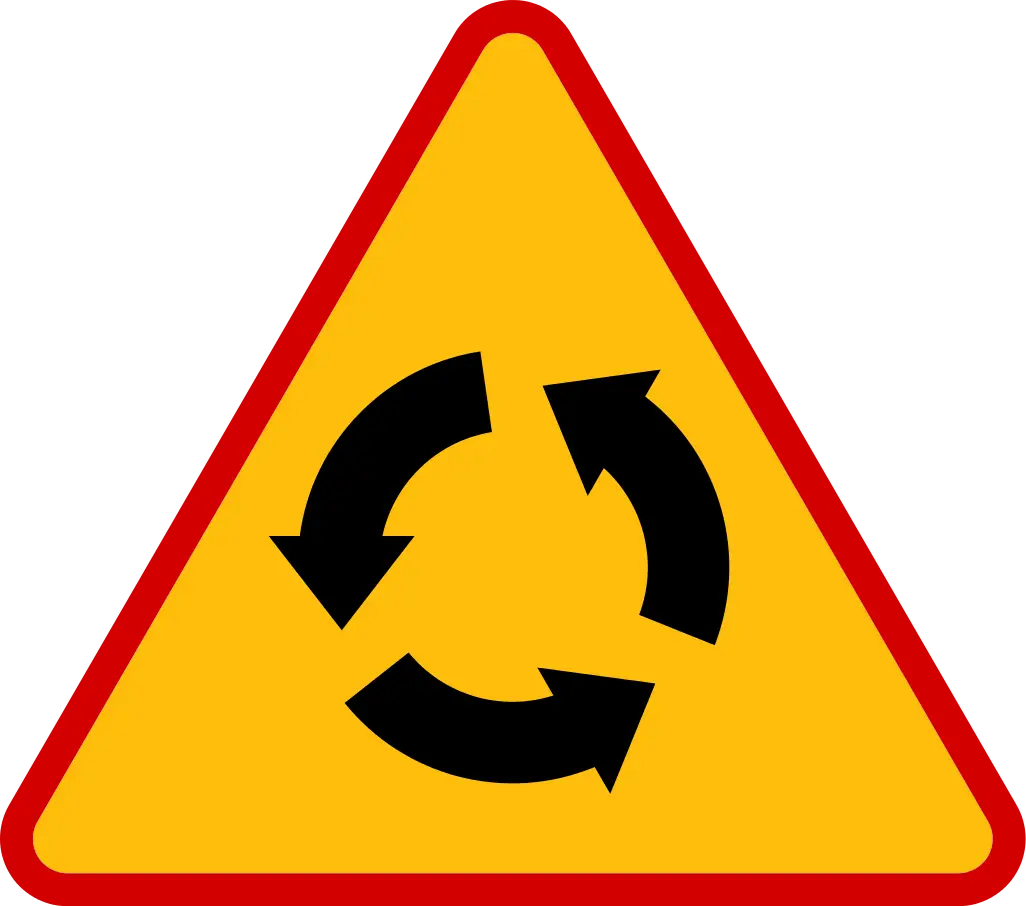 Recycling Symbol with Circular Arrows