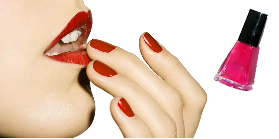 Bold Red Lips and Nails
