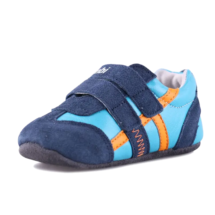 Kids&#039; Shoe with Blue and Orange Design
