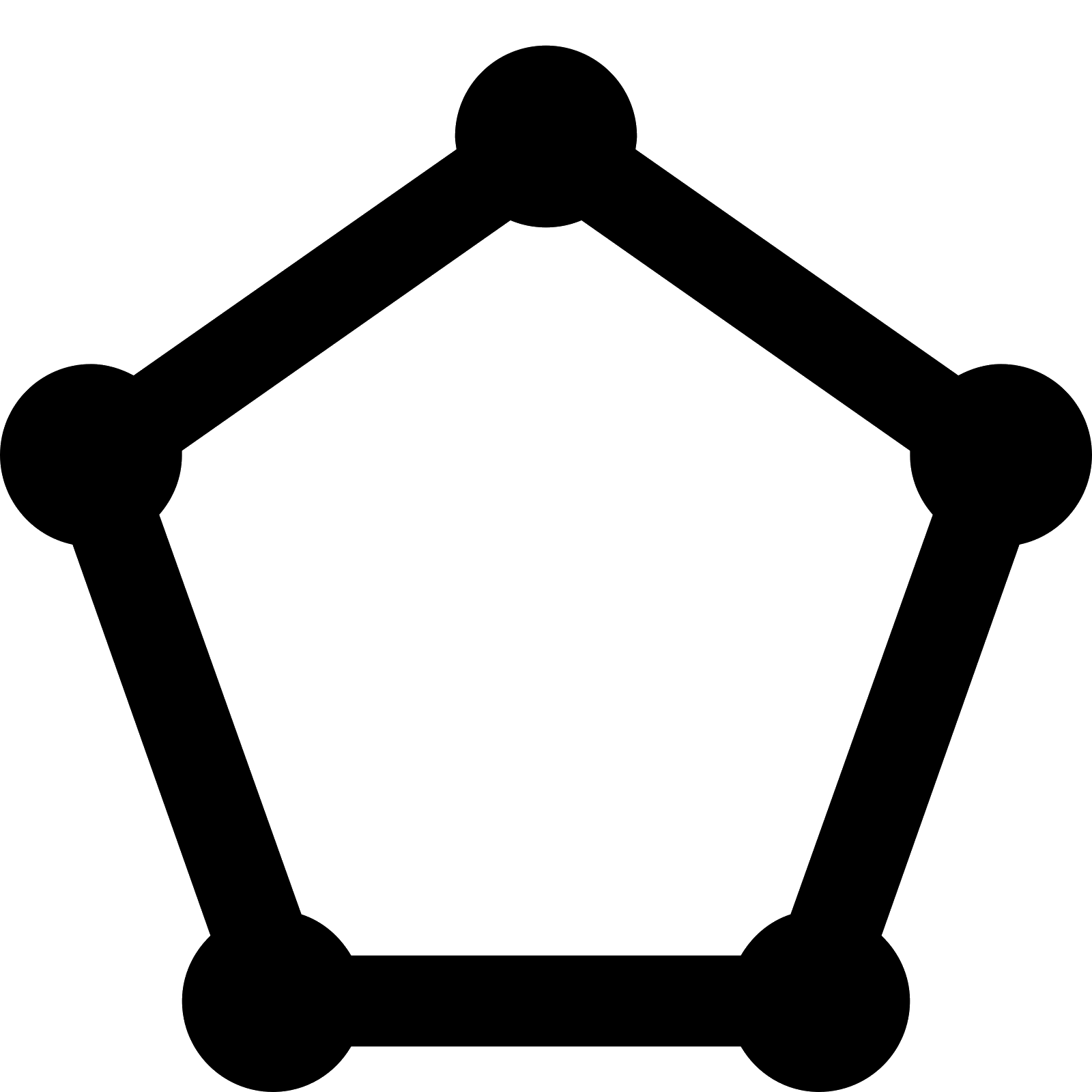 Simple Pentagon Graph Symbol
