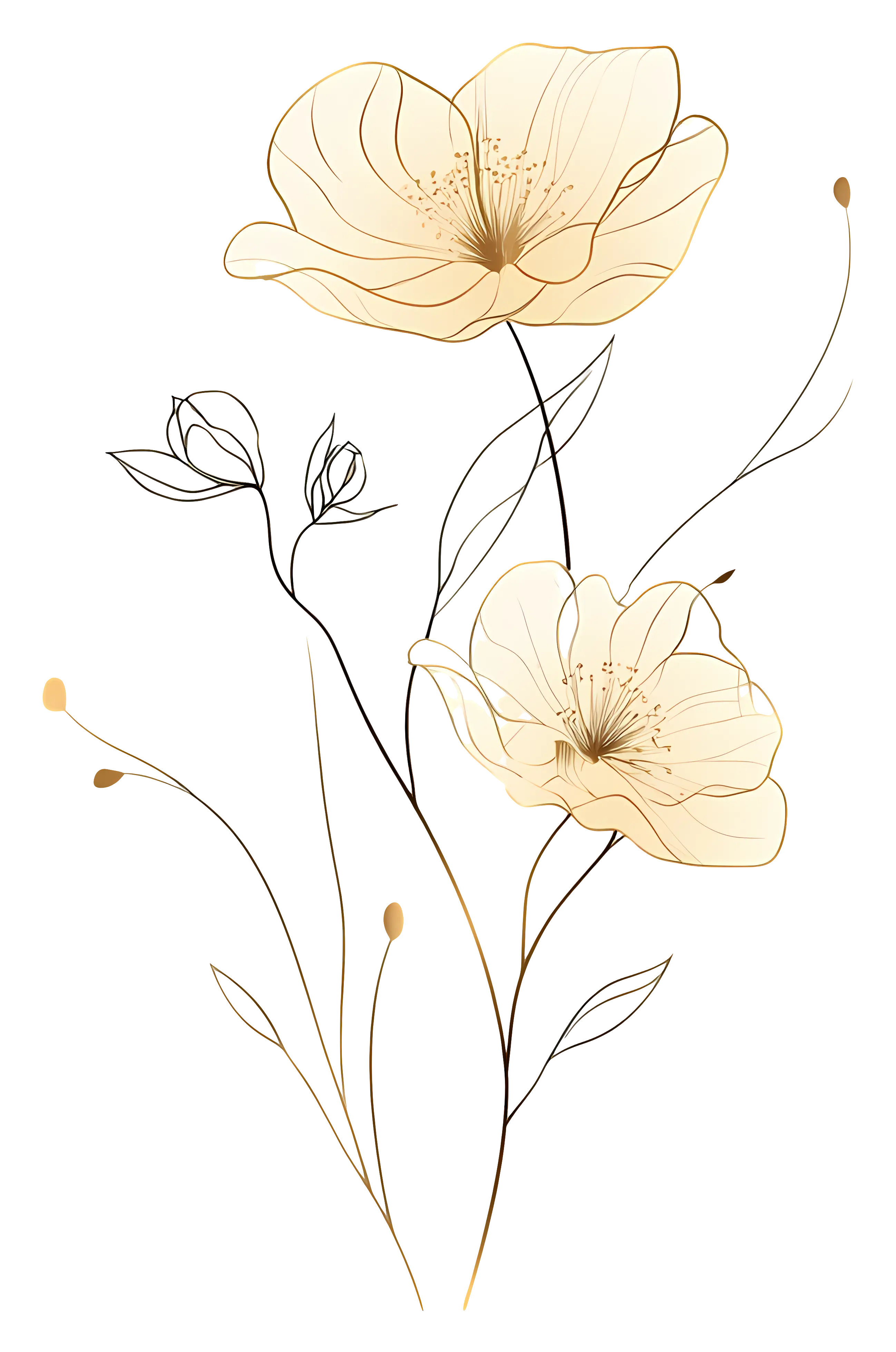 Delicate Yellow Flowers