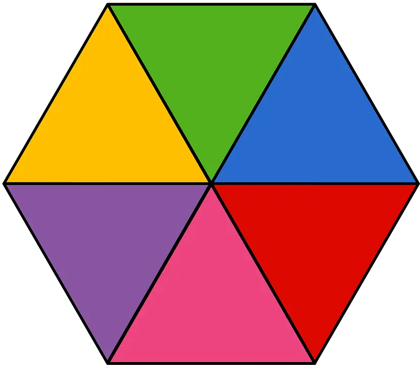 Colorful Hexagon Shape