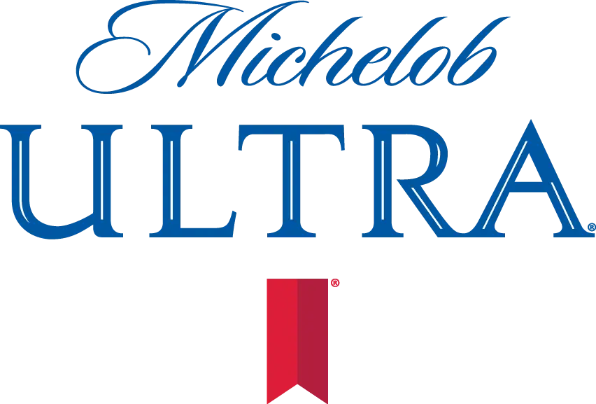 Michelob Ultra Logo with Red Ribbon Design