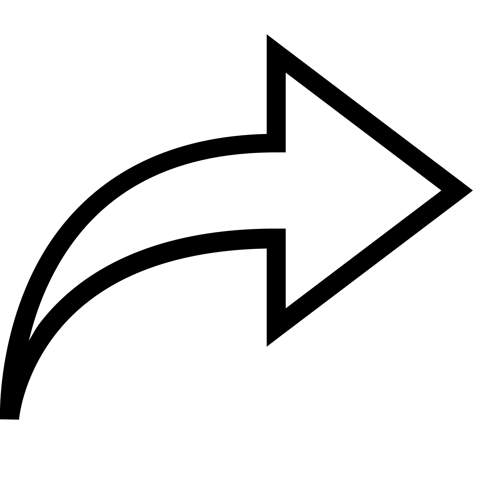 Right Double Curved Arrow Symbol