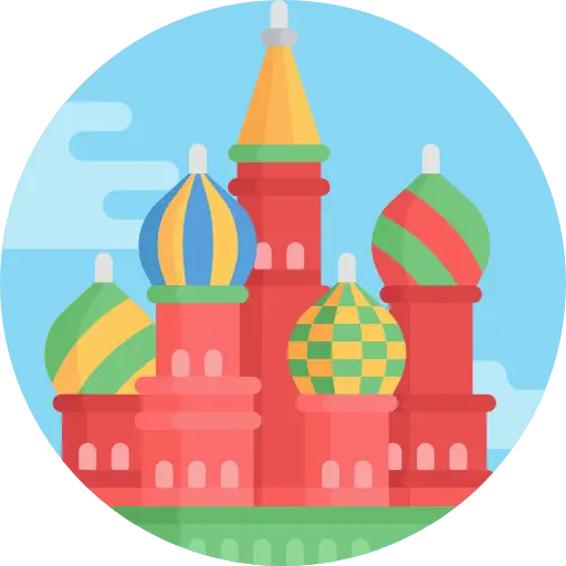 Colorful Domed Building Illustration