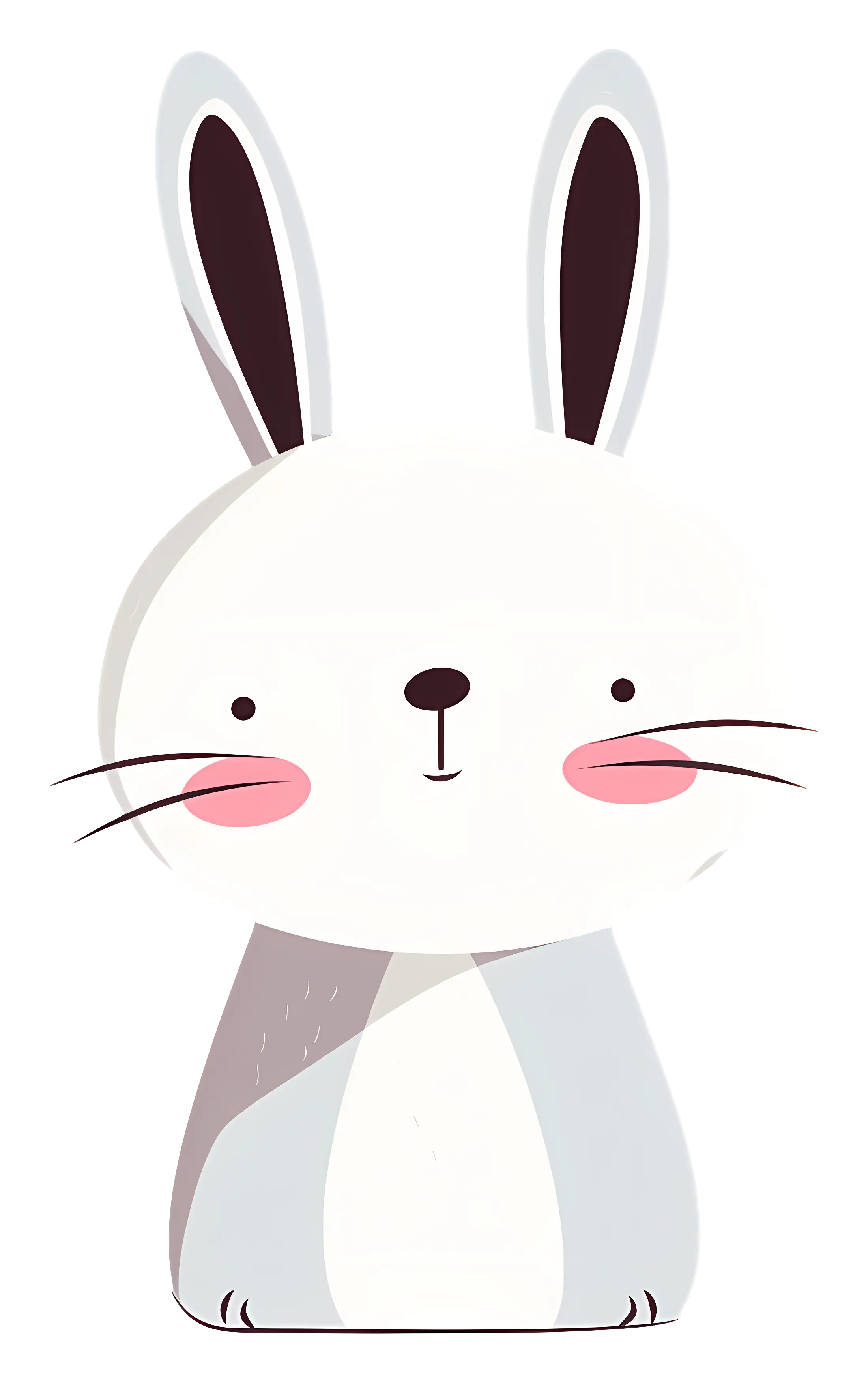 Cute Rabbit with Blush