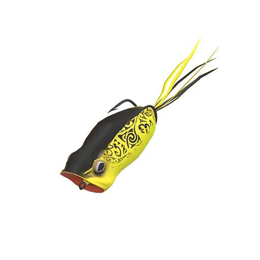 Yellow and Black Fishing Lure
