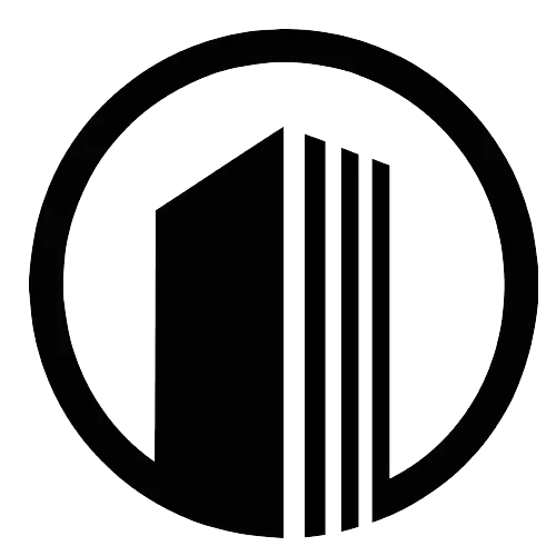 Building in Circle Symbol