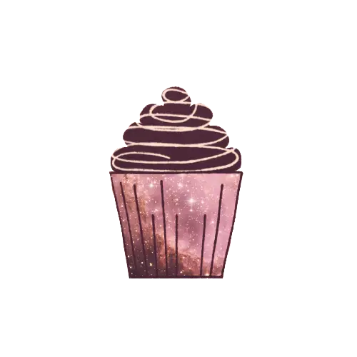 Galaxy Cupcake with Cosmic Design