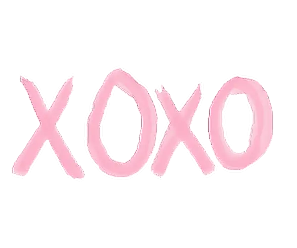 Pink XOXO Text