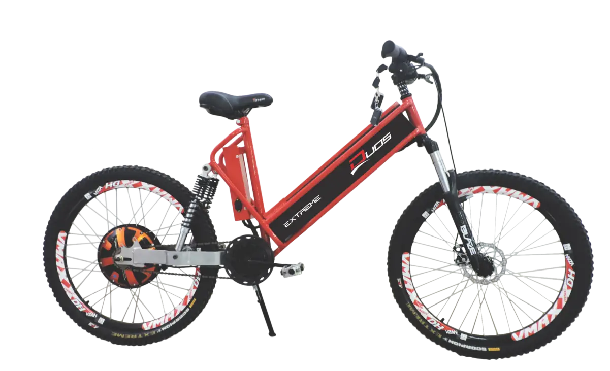 Red Electric Mountain Bike for Outdoor Adventures