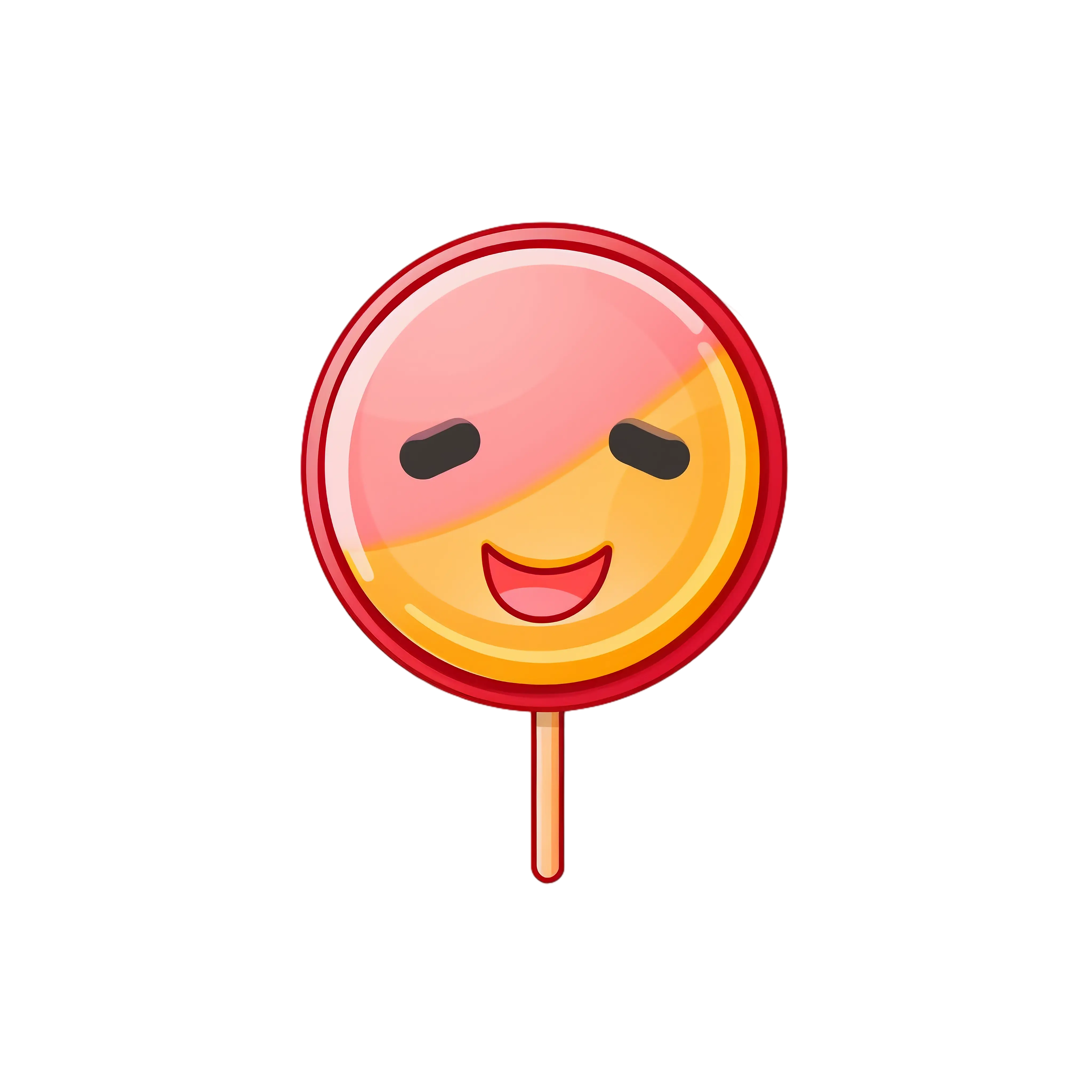 Smiling Lollipop Cartoon