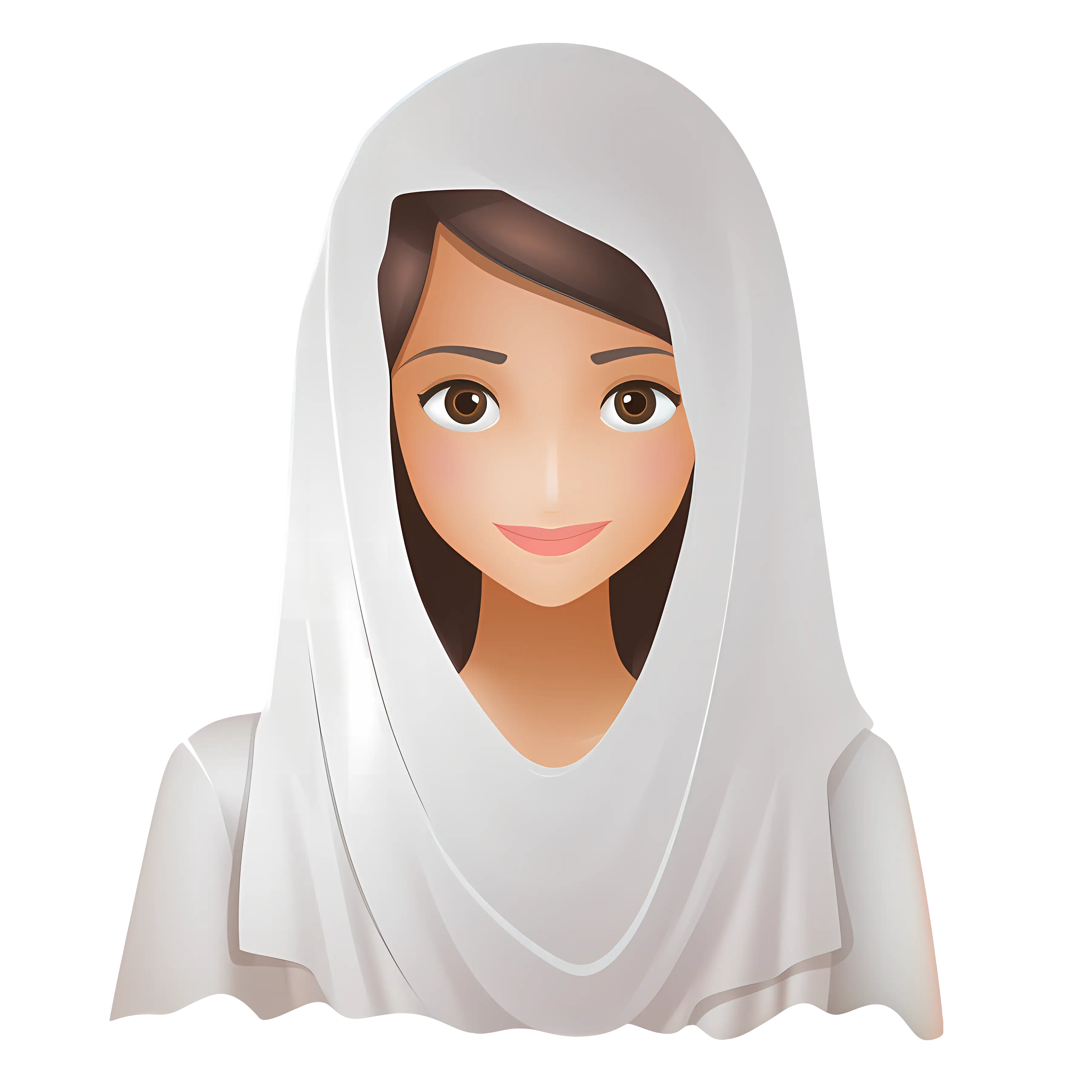 Beautiful Woman in Hijab Illustration