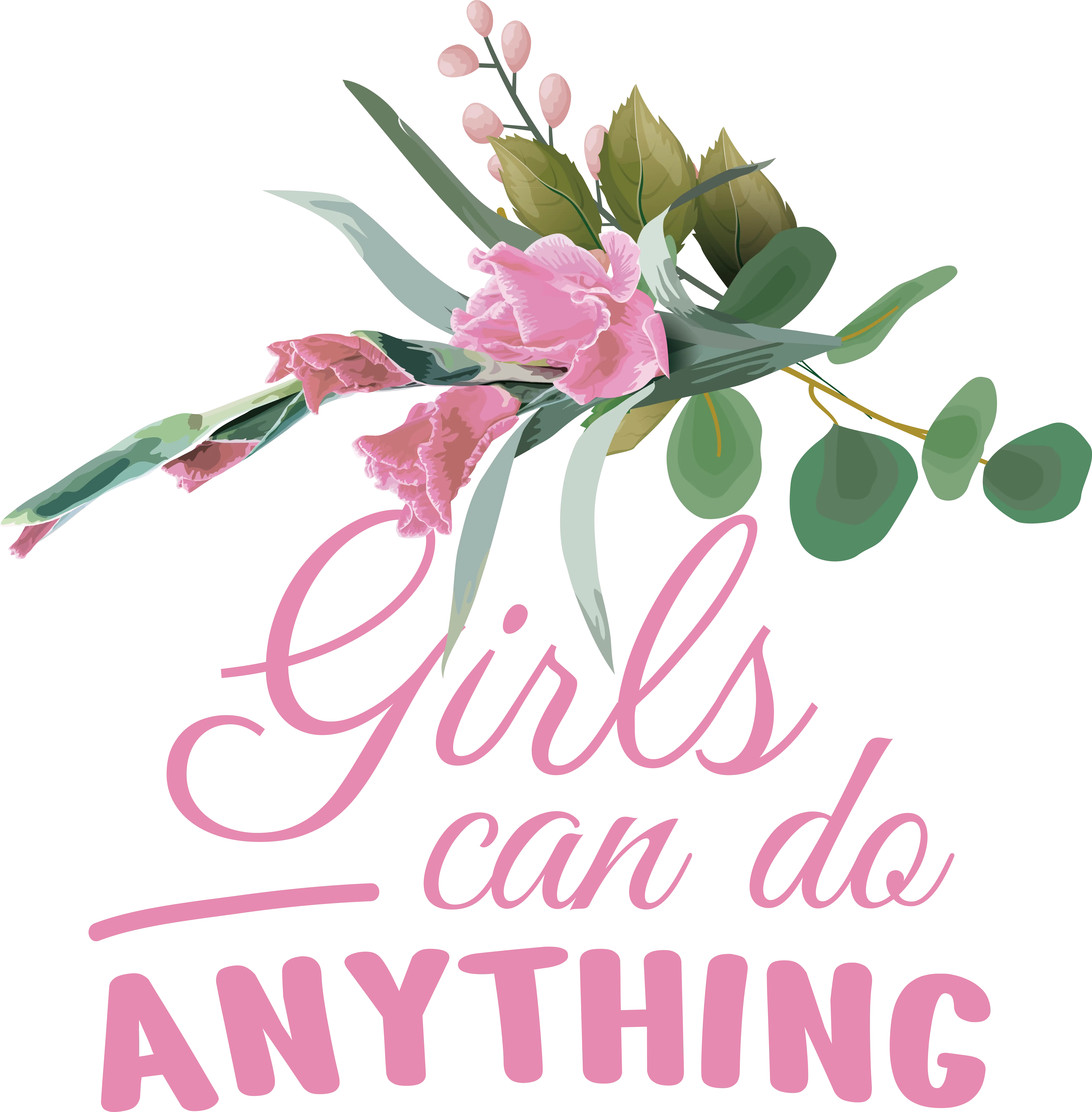 Floral Motivational Quote Design