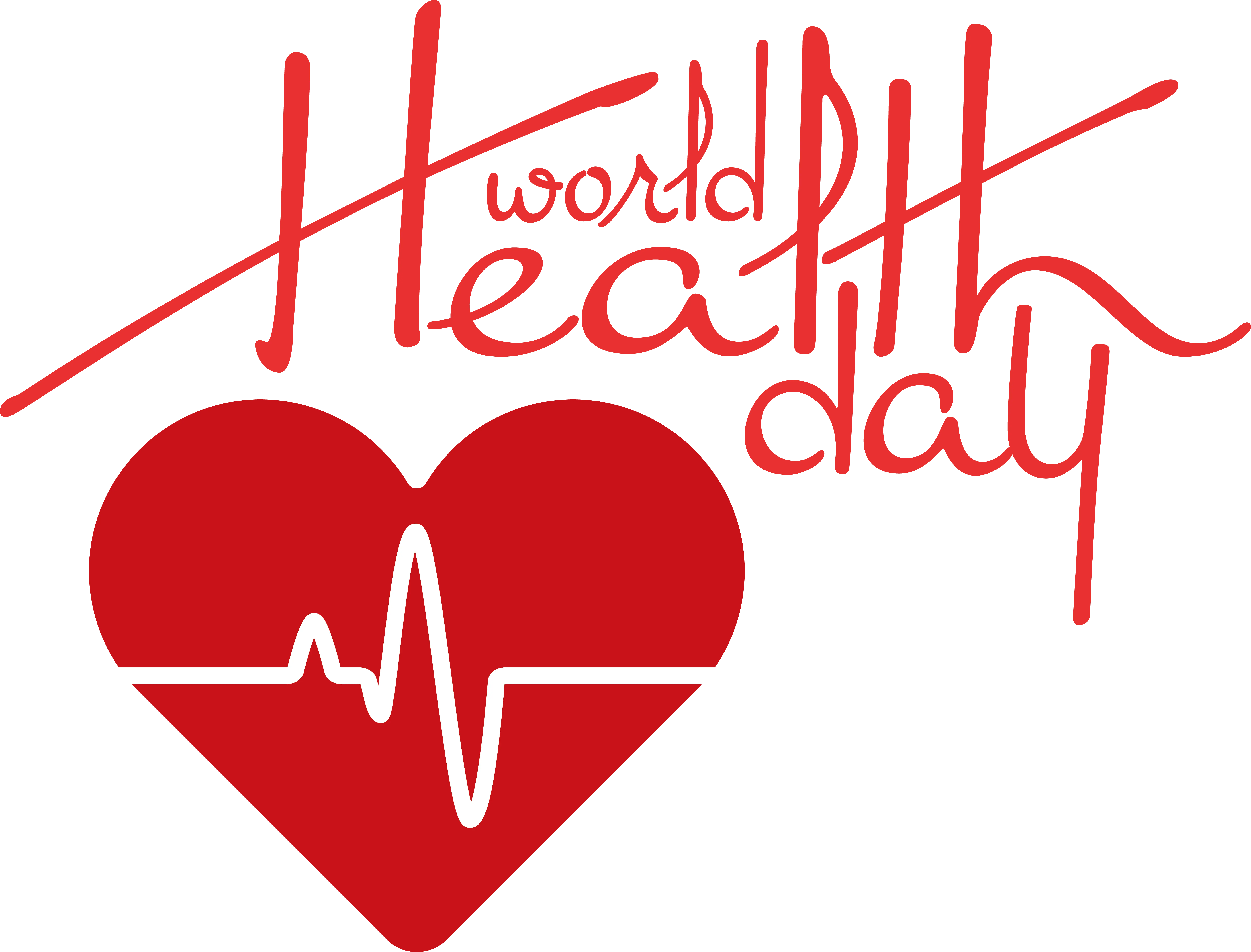 World Health Day Heart Symbol