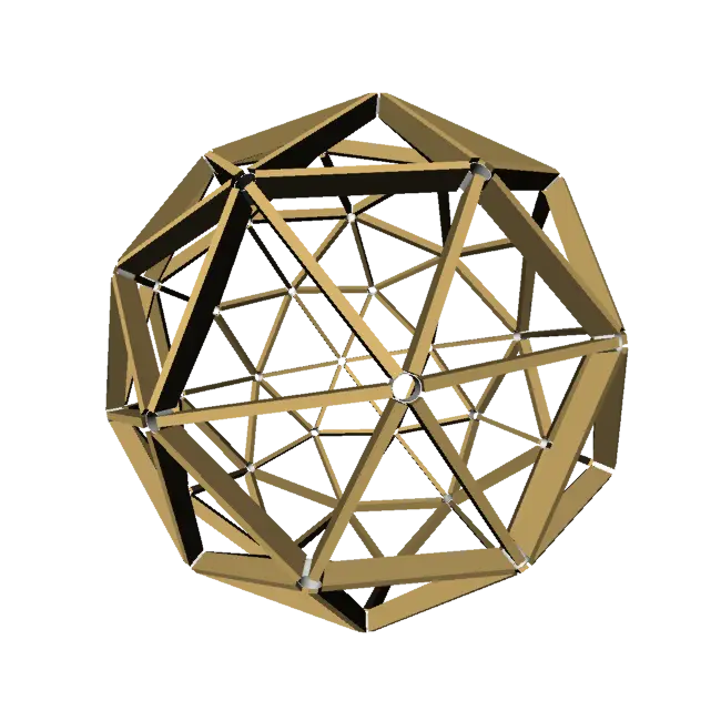 Geodesic Dome Structure in 3D Design