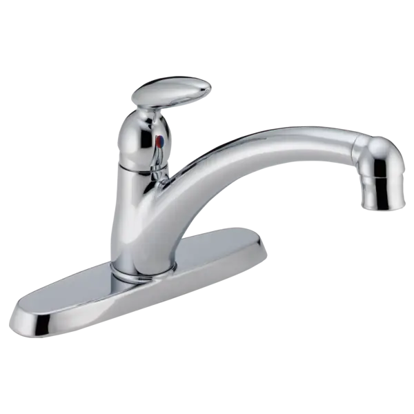 Silver Faucet with Handle for Sink