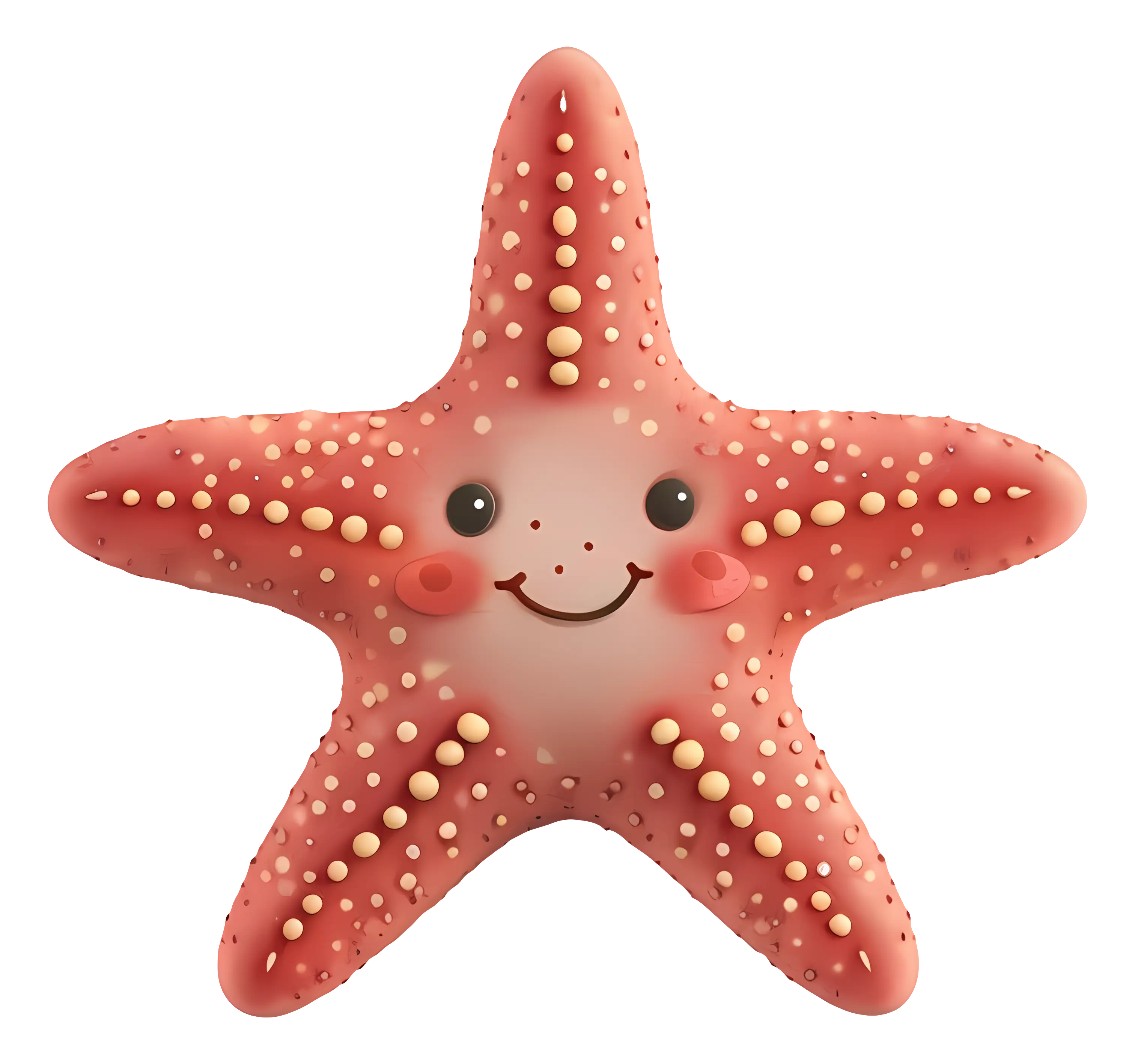 Cute Smiling Starfish Illustration