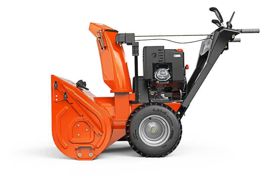 Orange Snow Blower for Winter Maintenance