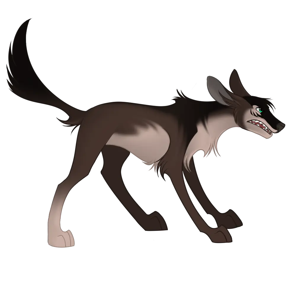 Angry Cartoon Wolf Illustration